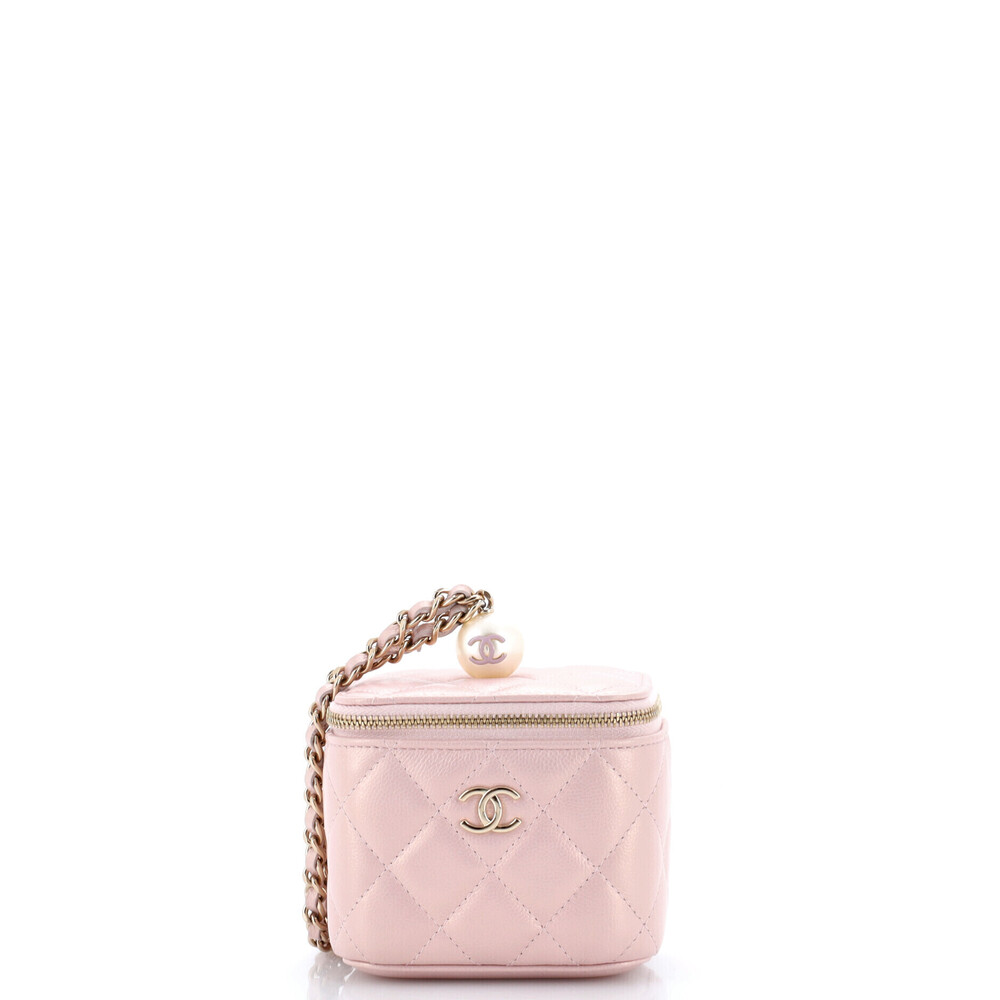 Chanel Mini Classic Pearl Vanity Case with Chain